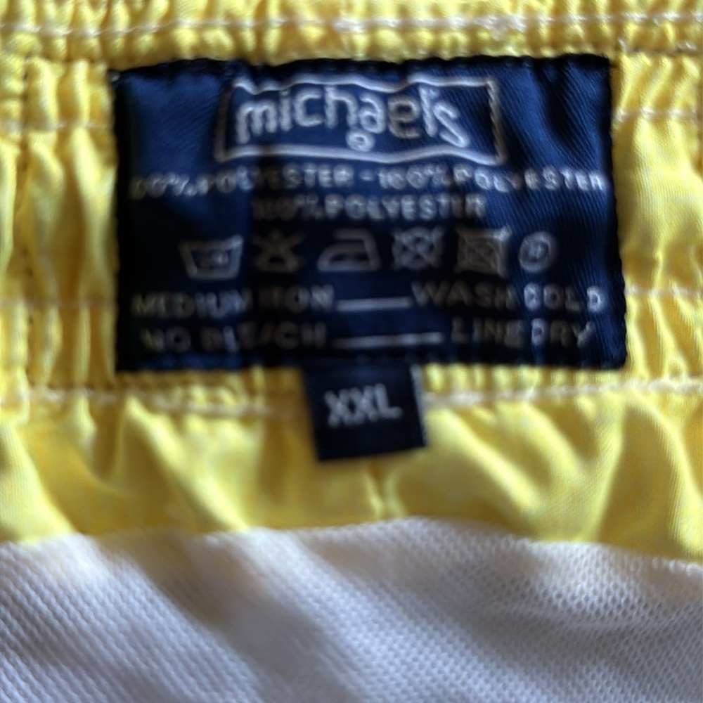 MICHAELS SWIMWEAR MEN'S FISH BLUE SWIM TRUNK Size XXL - Picture 11 of 11